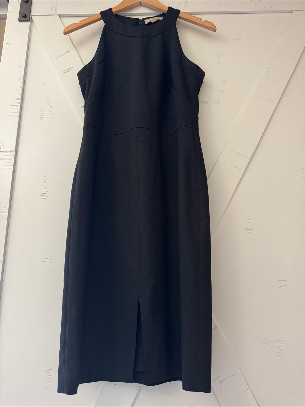 Banana Republic Black Halter Midi Dress